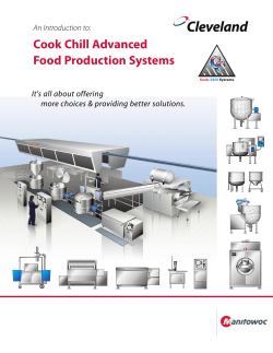 Cook Chill Advanced Food Production Systems