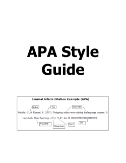 APA Handbook