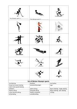 list of Winter Olympic sports