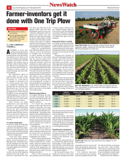 Farmer-inventors get it done with One Trip Plow