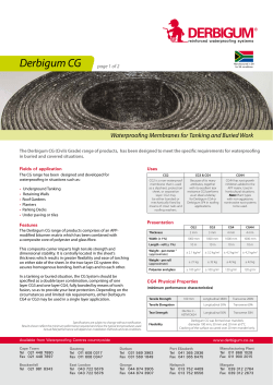 Derbigum CG Datasheet