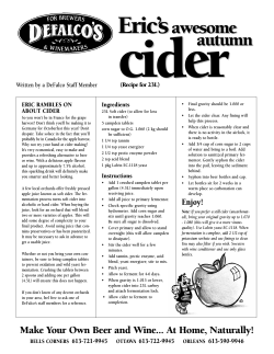 Eric`s Awesome Cider