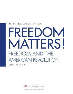 freedom and the american revolution