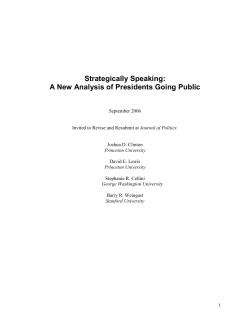 Strategically Speaking