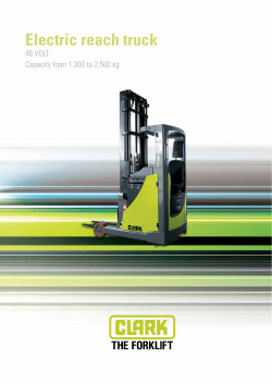 Electric reach truck