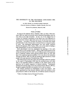 Nature of Problem - The Journal of General Physiology
