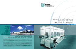 brochure - Crest Ultrasonics