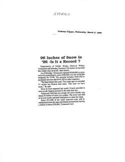 96 Inches of Snow in `96 -Is it a Record