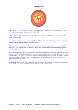 Teacher Training : Voice Workshop : Léah Kline