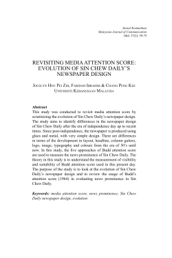 revisiting media attention score: evolution of sin chew daily`s