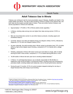 Adult Tobacco Use in Illinois