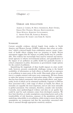 Chapter 17 URBAN AiR POLLUTiON