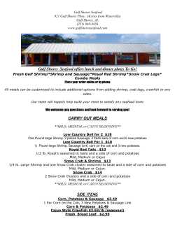 Gulf Shores Seafood offers lunch and dinner plates To Go! CARRY