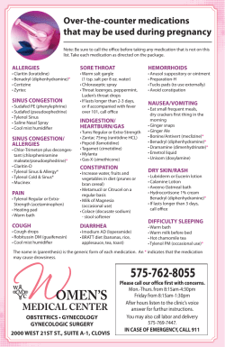 Safe Medications During Pregnancy