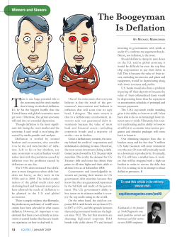 The Boogeyman Is Deflation