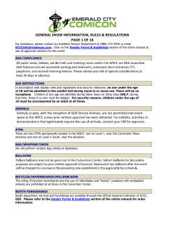 Dear Exhibitor - Emerald City Comicon