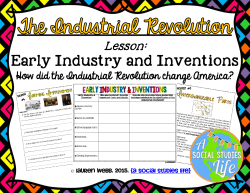 First Industrial Revolution Activity