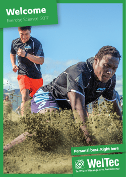 PDF 4.3 MB Exercise Science 2017 Welcome Book