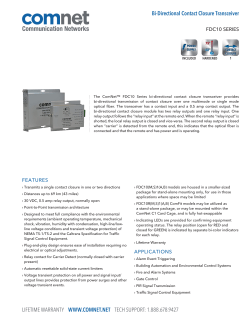 Bi-Directional Contact Closure Transceiver LIFETIME WARRANTY