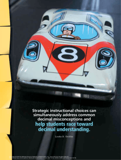 Tracking Decimal Misconceptions: Strategic Instructional Choices