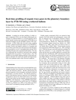 Real-time profiling of organic trace gases in the planetary boundary
