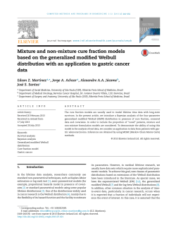 Mixture and non-mixture cure fraction models based on the