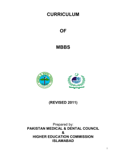 MDC Curriculum - Department of Undergraduate Medical Research