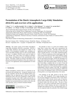 Formulation of the Dutch Atmospheric Large