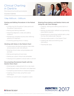 Clinical Charting in Dentrix