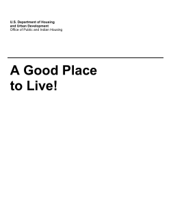 A Good Place to Live! - HUD.gov - U.S. Department of Housing and