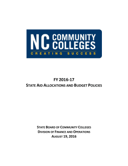 2016-2017 - NC Community Colleges