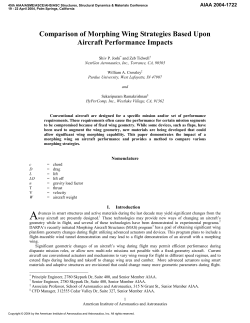 Comparison of Morphing wing Strategies Based upon Aircraft