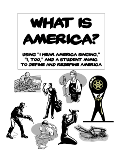 Using "I Hear America Singing," "I, too," and a Student Mimic to