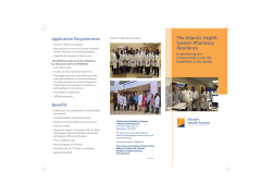 The Atlantic Health System Pharmacy Residency