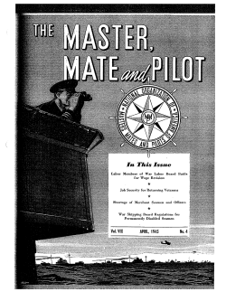 Master Mates and Pilots April 1945 - International Organization of