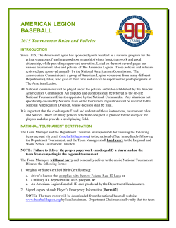 AMERICAN LEGION BASEBALL