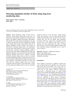 Detecting population decline of birds using long