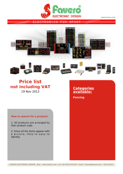 Favero Electronic Design - electronics for sport