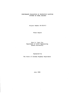 Performance Evaluation of Protective Painting Systems on Steel