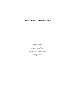 Animal Analogy in the Zhuangzi