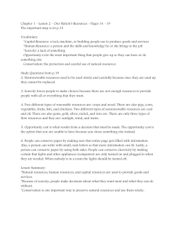 Chapter 1 &ndash; Lesson 2 &ndash; Our Nation`s Resources &ndash; Pages 14