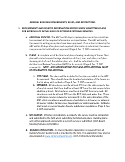 GENERAL BUILDING REQUIREMENTS, RULES, AND