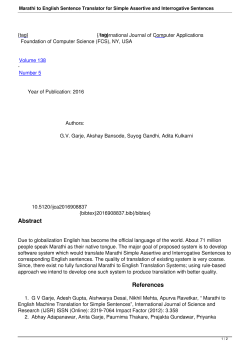 Marathi to English Sentence Translator for