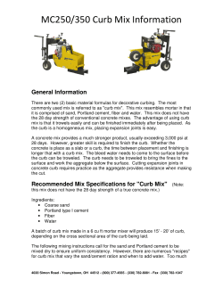 MC250/350 Curb Mix Information