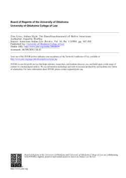 Jim Crow, Indian Style