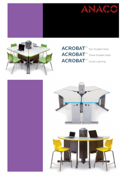 ACROBAT&trade; Two-Student Desk ACROBAT&trade; Three