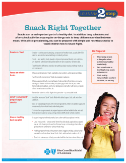 Snack Right Together