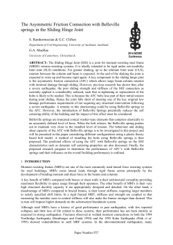 The Asymmetric Friction Connection with Belleville springs