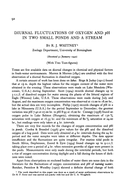 DIURNAL FLUCTUATIONS OF OXYGEN AND