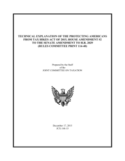 technical explanation of the protecting americans from tax hikes act